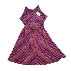 a new day Striped Midi Halter Dress